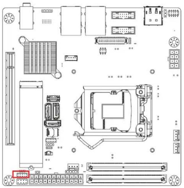 Advantech AIMB-277 - 8-bit General Purpose I/O Pin Header (GPIO1) - 1