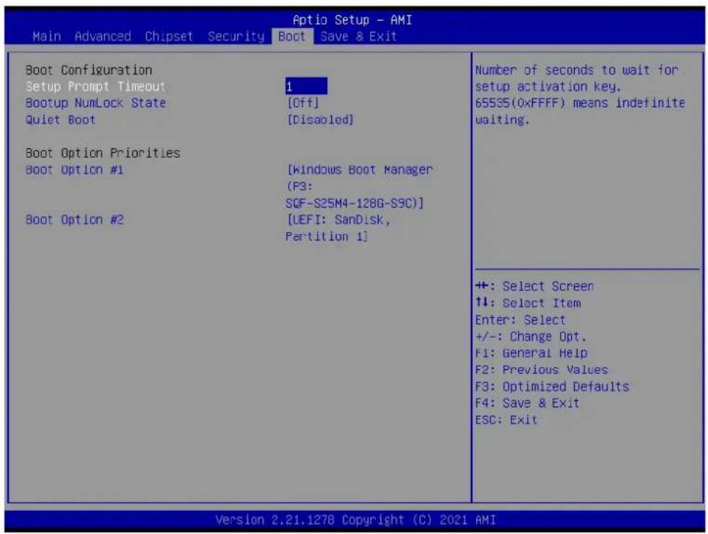 Advantech AIMB-277 - Boot Setting - 1