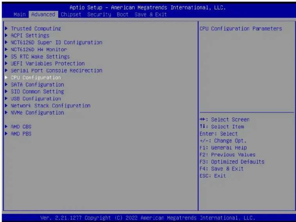 Advantech AIMB-229 - CPU Configuration - 1