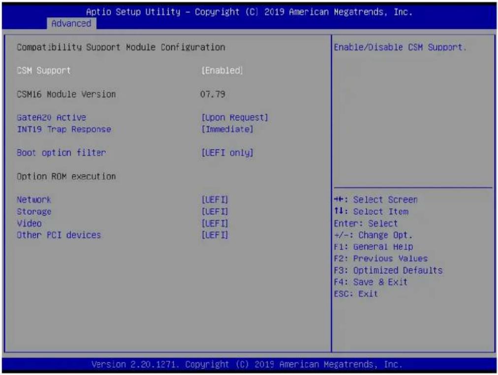 Advantech AIMB-229 - CSM Configuration - 1