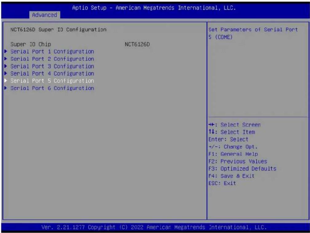 Advantech AIMB-229 - Serial Port 5 Configuration - 1