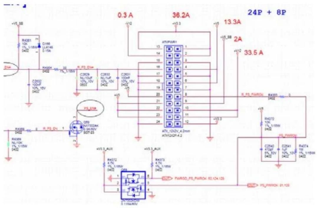 Advantech AIMB-592 - A.5 ATX 24pin IN connector (ATXPWR1) - 1