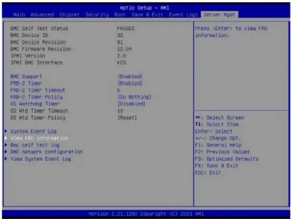 Advantech AIMB-592 - View FRU information - 1