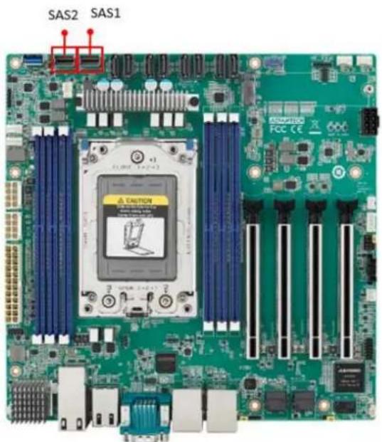 Advantech AIMB-592 - Slimline SAS 4i Connector (SAS1/SAS2) - 1