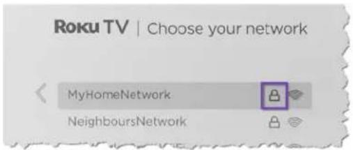Roku TV | Choose your network MyHomeNetwork NeighboursNetwork