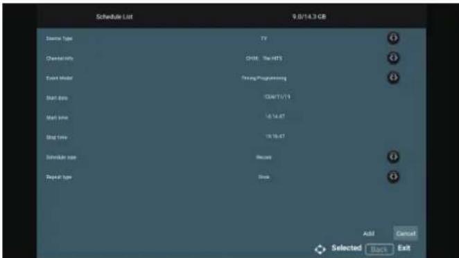 Cello ZG0205 - Setting a Timed Recording (Schedule list) Deleting a Timed Recording - 3