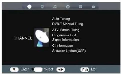 Cello ZS0242 - Channel Setting (ATV, DTV or Radio Mode) - 1