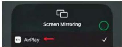 Screen Mirroring AirPlay ←