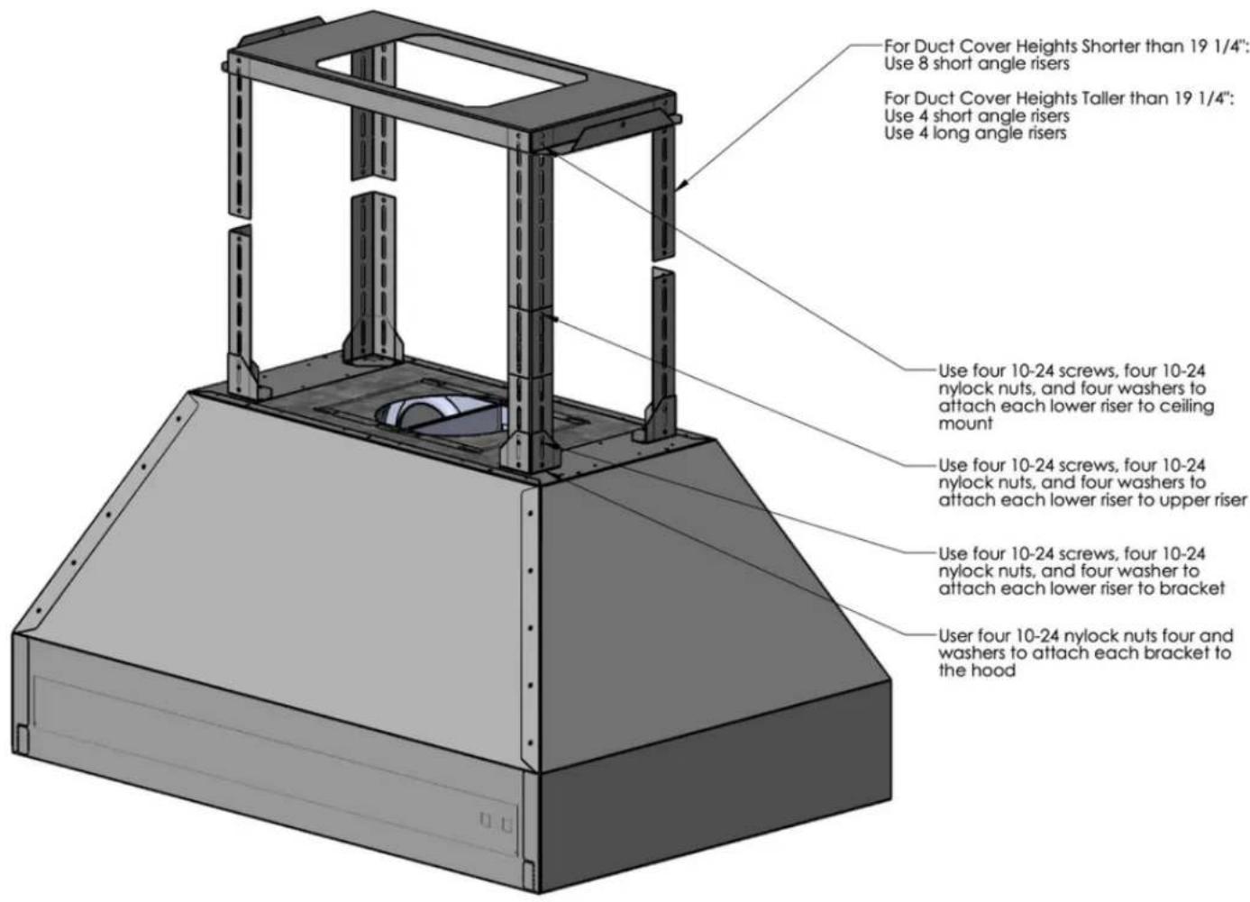 Trade-Wind P7248ISL - ISLAND HOOD INSTALLATION - 1