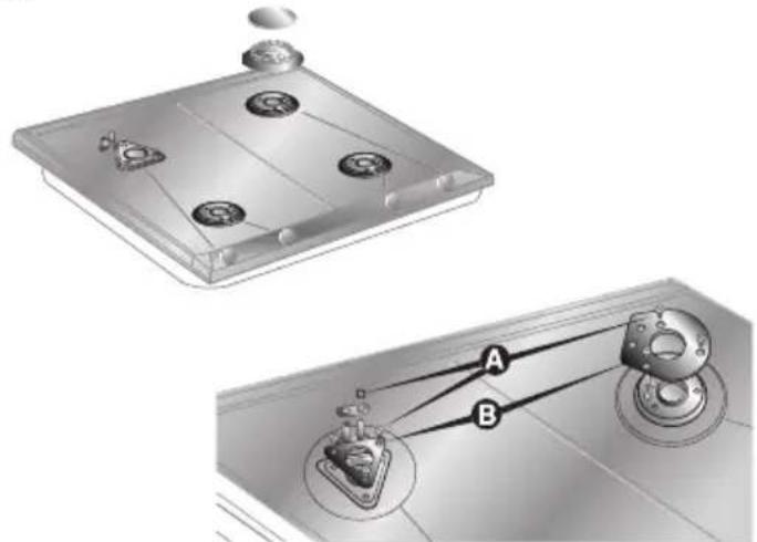 SMEG SRA964XGH - Removing the hob - 1