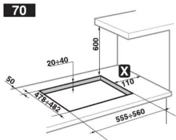 SMEG SRA964XGH - Attachment to support structure - 2