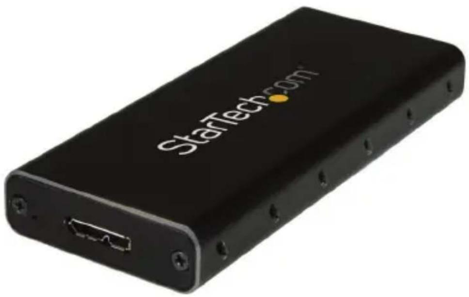 StarTech.com SMS1BMU313 - USB 3.1 (10Gbps) mSATA Drive Enclosure - Aluminum - 1