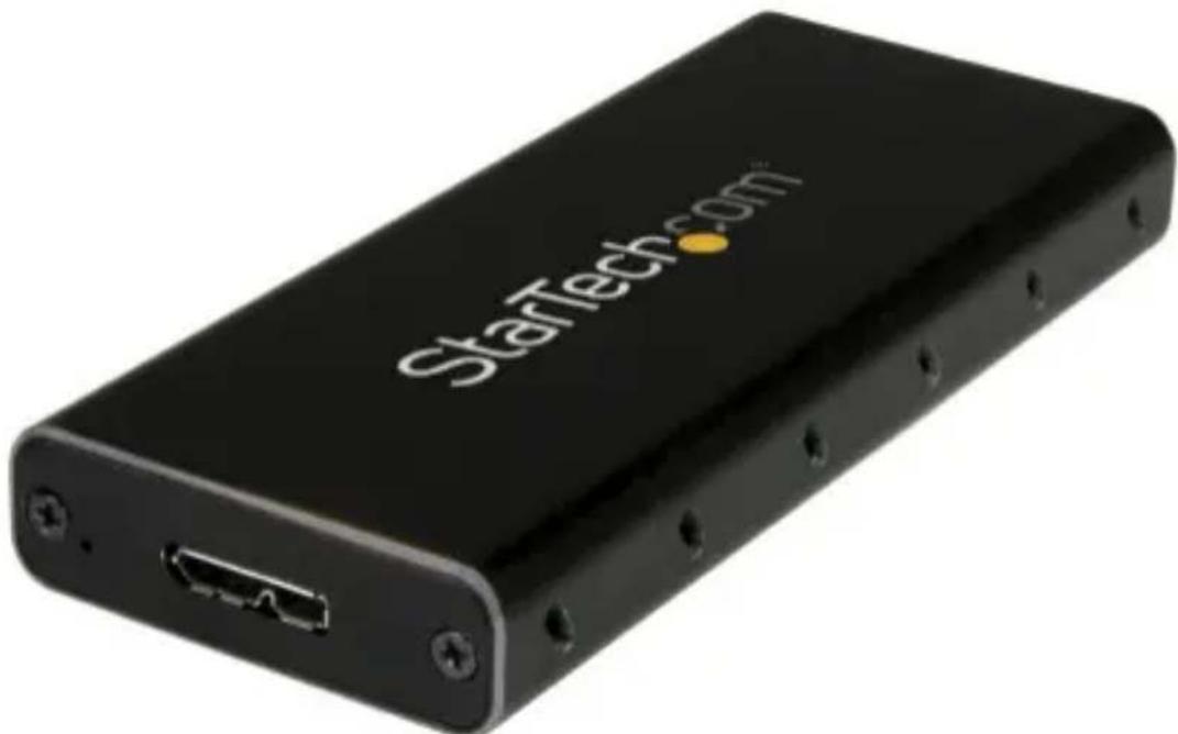 StarTech.com SM21BMU31C3 - M.2 NGFF SATA Enclosure - USB 3.1 (10Gbps) w/ USB-C Cable - 1