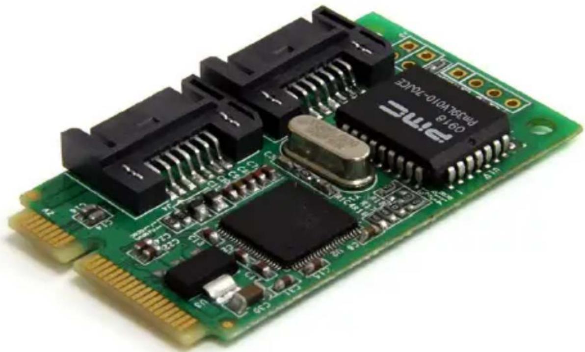 StarTech.com MPEXSATA22I - 2-Port Mini PCI Express to Internal SATA Controller Card - 1