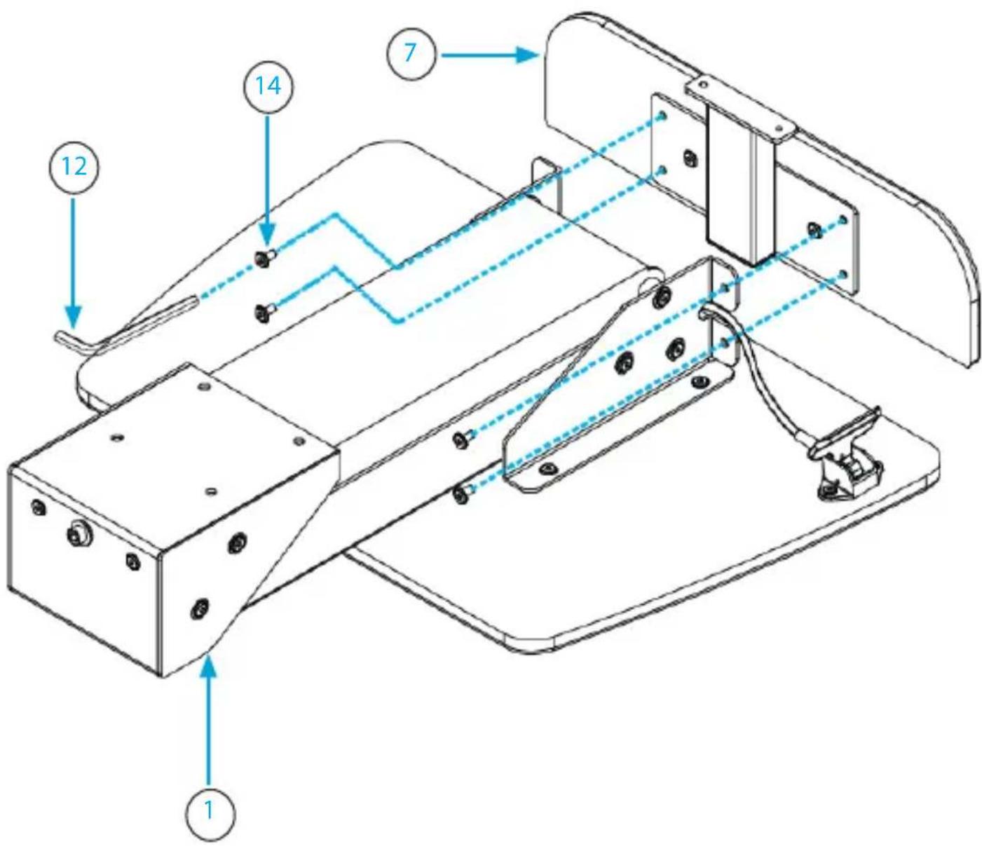 StarTech.com BNDSTSDUAL - Attach the pneumatic arm to the mounting pillar - 1