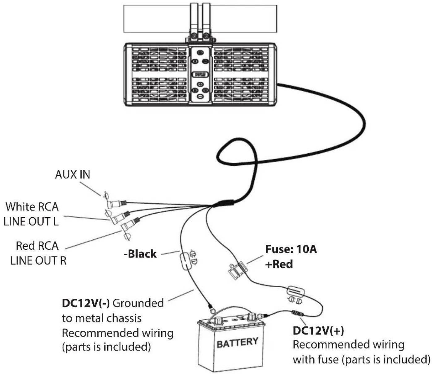 Pyle PWPSB1103 - WIRE DIAGRAM - 1
