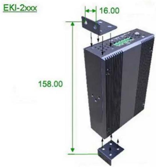 Advantech EKI-2701HPI-AE - Wall-Mount Plate Mounting - 1