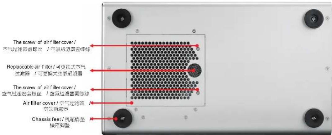 Advantech HPC-5000-30ZXE - The bottom view/ 底视图 / 底视图 - 1