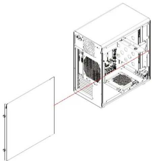 Advantech HPC-5000-30ZXE - Removing the Side Cover/ 移除侧盖 / 移除侧蓋 - 1