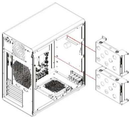 Advantech HPC-5000-30ZXE - Installing 3.5" HDD / 安装 3.5" 硬盘 / 安装 3.5" 硬碟 - 1