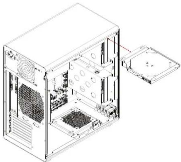 Advantech HPC-5000-30ZXE - Installing Slim Optical Device / 安装薄型光驱 / 安装薄型光碟機 - 1