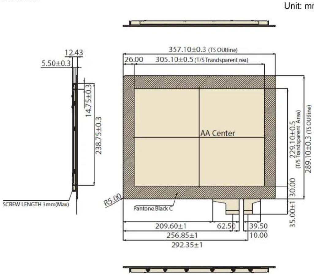 Advantech IDK-1115P-50XGA1E - LCD with projected capacitive touch screen - 1
