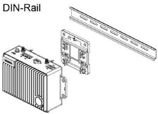 Advantech EI-52-S2A1 - EI-52 DIN-Rail and VESA Mount (Optional AMK-A0040) - 1