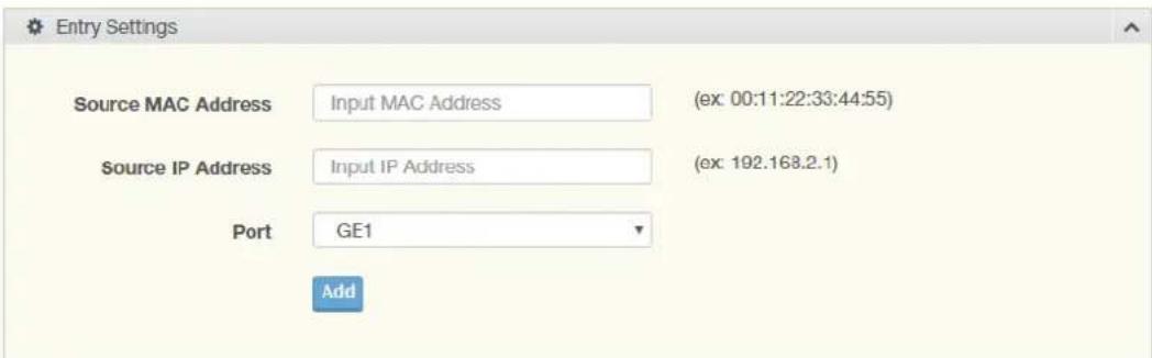 Advantech EKI-9528E-12GMX-A - Entry Settings - 1