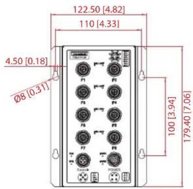 Advantech EKI-9508G-H-AE - Dimensions - 7