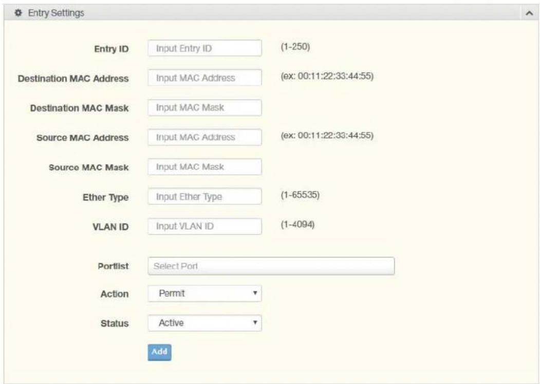 Advantech EKI-9508G-H-AE - Entry Settings - 1