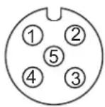 Advantech EKI-9508G-H-AE - M12 A-Coded Connector Pin Assignment - 1