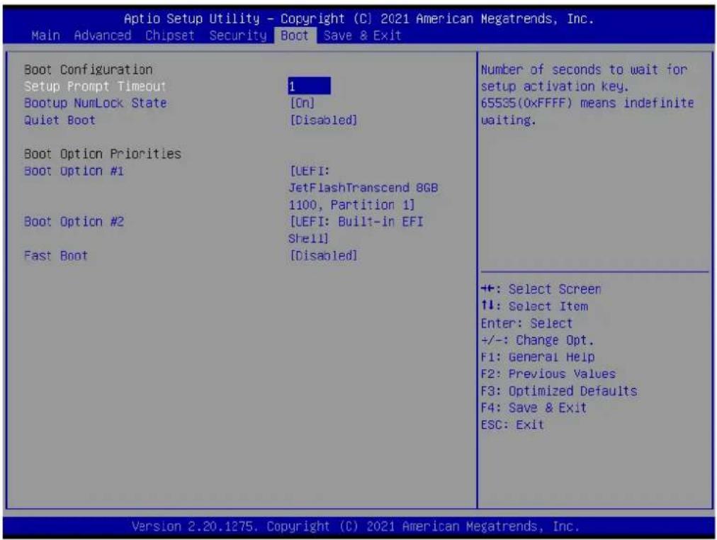 Advantech SOM-6872VC-U1A2 - Boot Configuration - 1