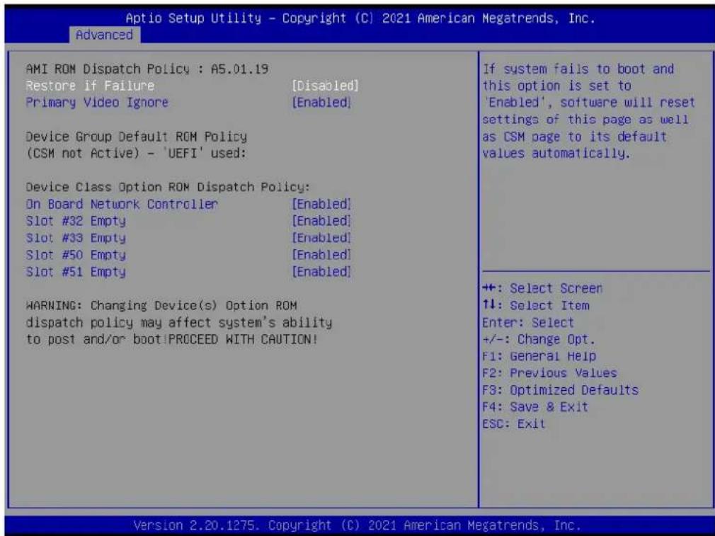 Advantech SOM-6872VC-U1A2 - AMI ROM Dispatch Policy - 1