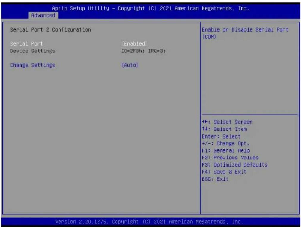Advantech SOM-6872VC-U1A2 - Serial Port 2 Configuration - 1