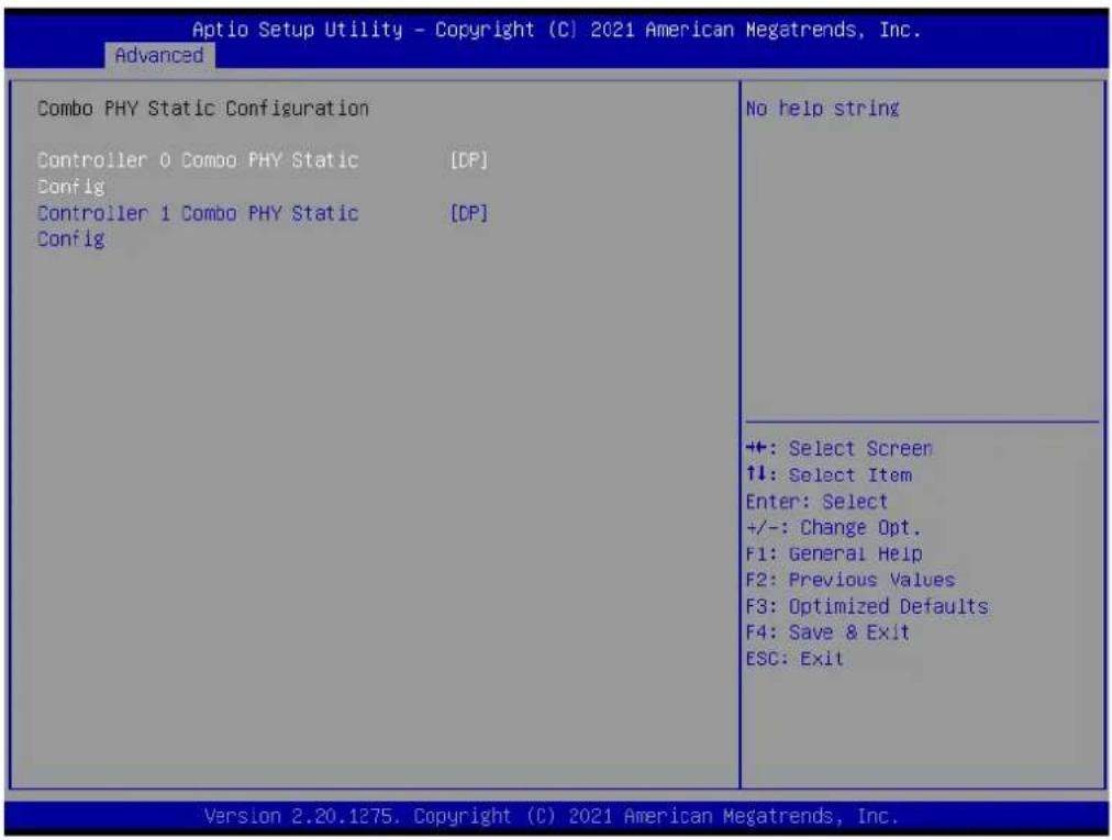 Advantech SOM-6872VC-U1A2 - Combo PHY Static Configuration - 1