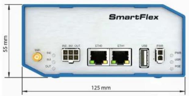 Advantech BB-SR30000120-SWH - Basic dimensionsoftherouterbox - 1