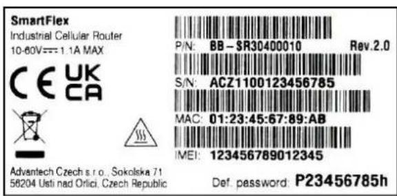Advantech BB-SR30400015 - Delivery identification - 1
