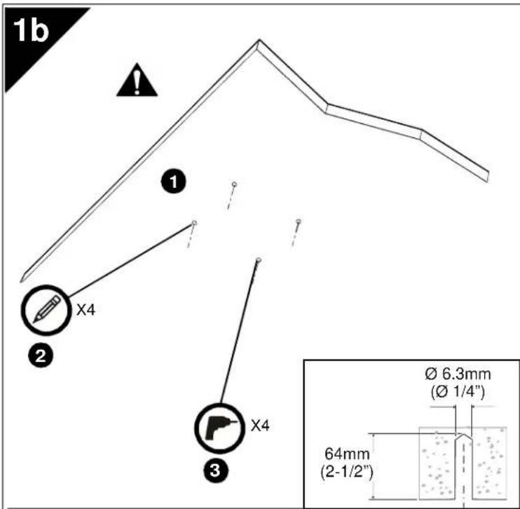 Chief RSA348 - Wood Stud Installation - 4
