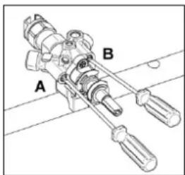 BERTAZZONI PRO116L3EBIT - Burner "MINIMUM" adjustment: - 2