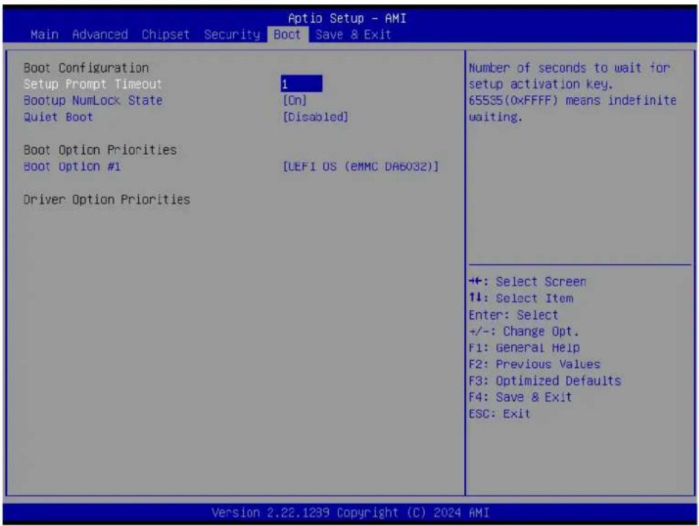 Advantech SOM-2533DNCC-S8A1 - Boot Setup - 1