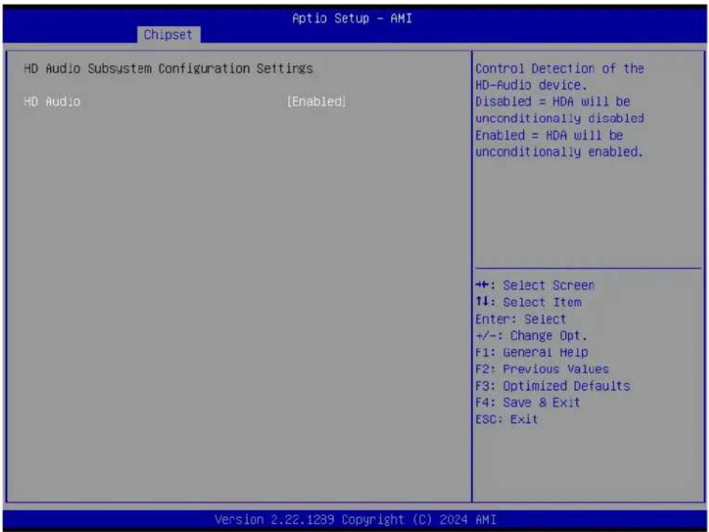 Advantech SOM-2533DNCC-S8A1 - HD Audio Subsystem Configuration Settings - 1