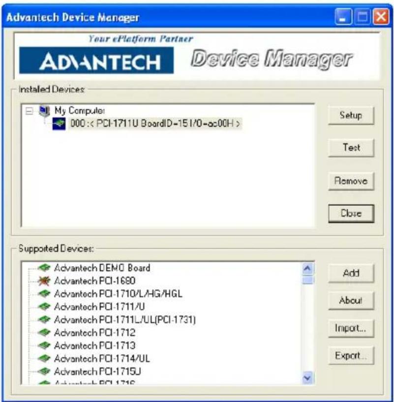 Advantech PCI-1711UL-CE - Setting Up the Device - 1