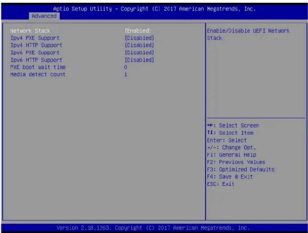 Advantech PCM-9563NF-S2A2 - Network Stack Configuration - 1