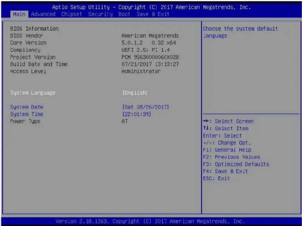 Advantech PCM-9563NF-S2A2 - Main Setup - 1