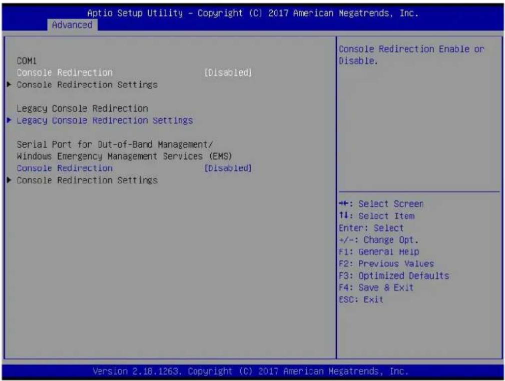 Advantech PCM-9563NF-S2A2 - Serial Port Console Redirection - 1