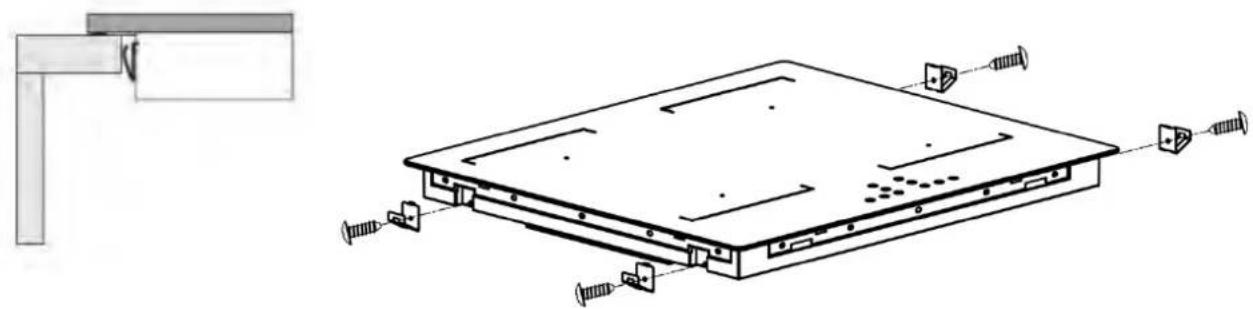 Euro Appliances ECT600AIN - Locating the fixing brackets - 1