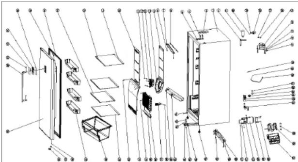 Premium PFV1405XW - EXPLODED DRAWING - 1