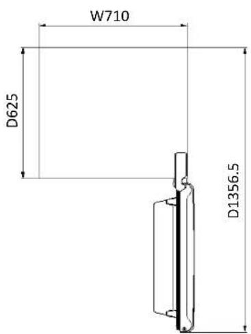 Premium PFV1405XW - OUTER DIMENSIONS - 1