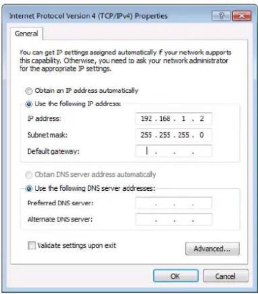 Kramer EXT3-UE-R - Connecting Ethernet Port Directly to a PC - 5
