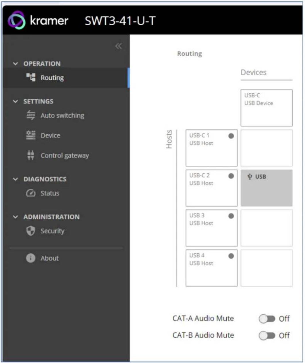Kramer EXT3-UE-R - To access the web pages: - 3